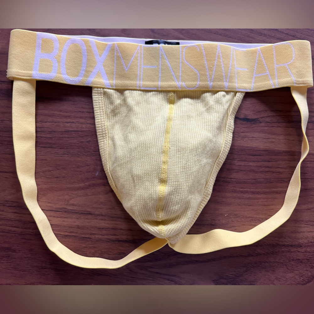 Box Menswear Crotched Jockstrap - Mellow Yellow